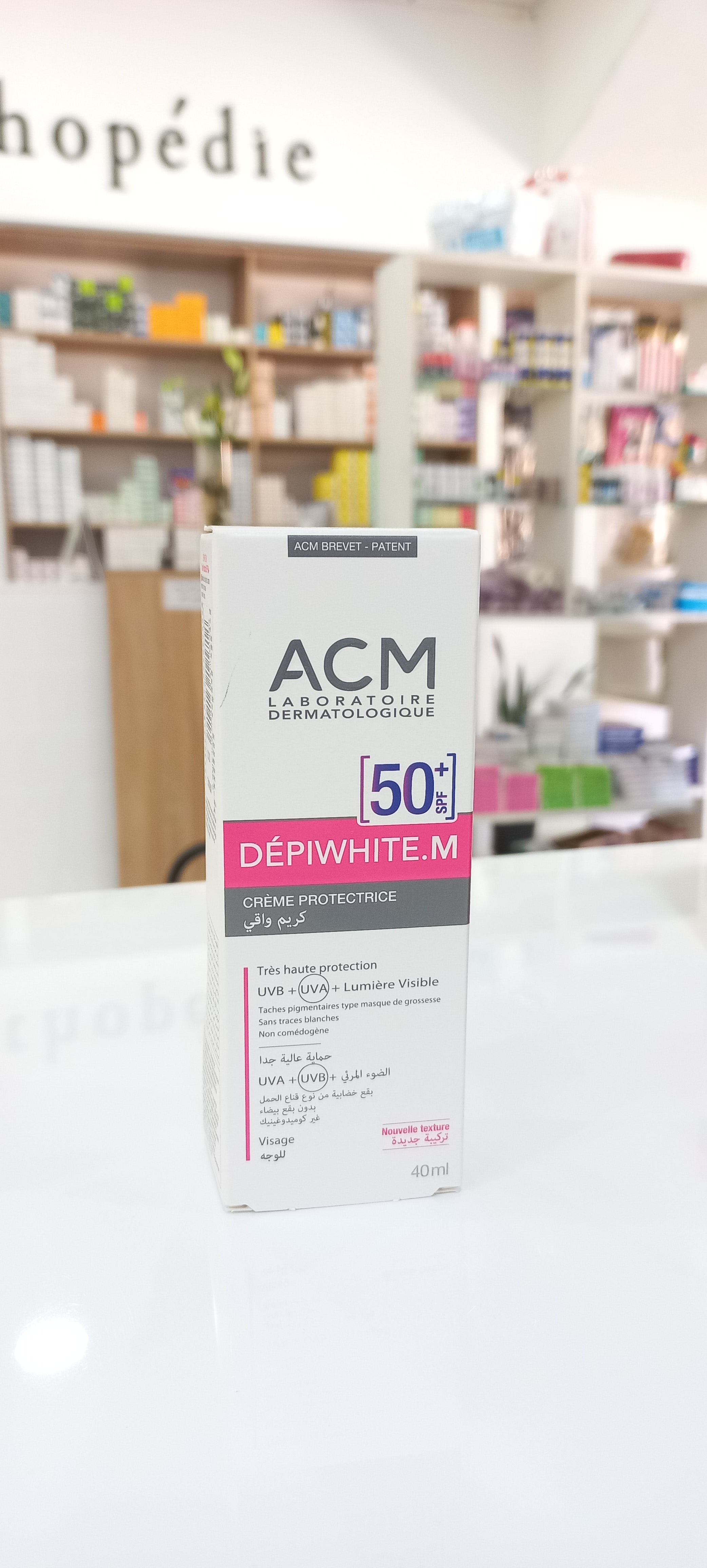 Depiwhite.M Acm creme  protectrice invesible  Spf50+