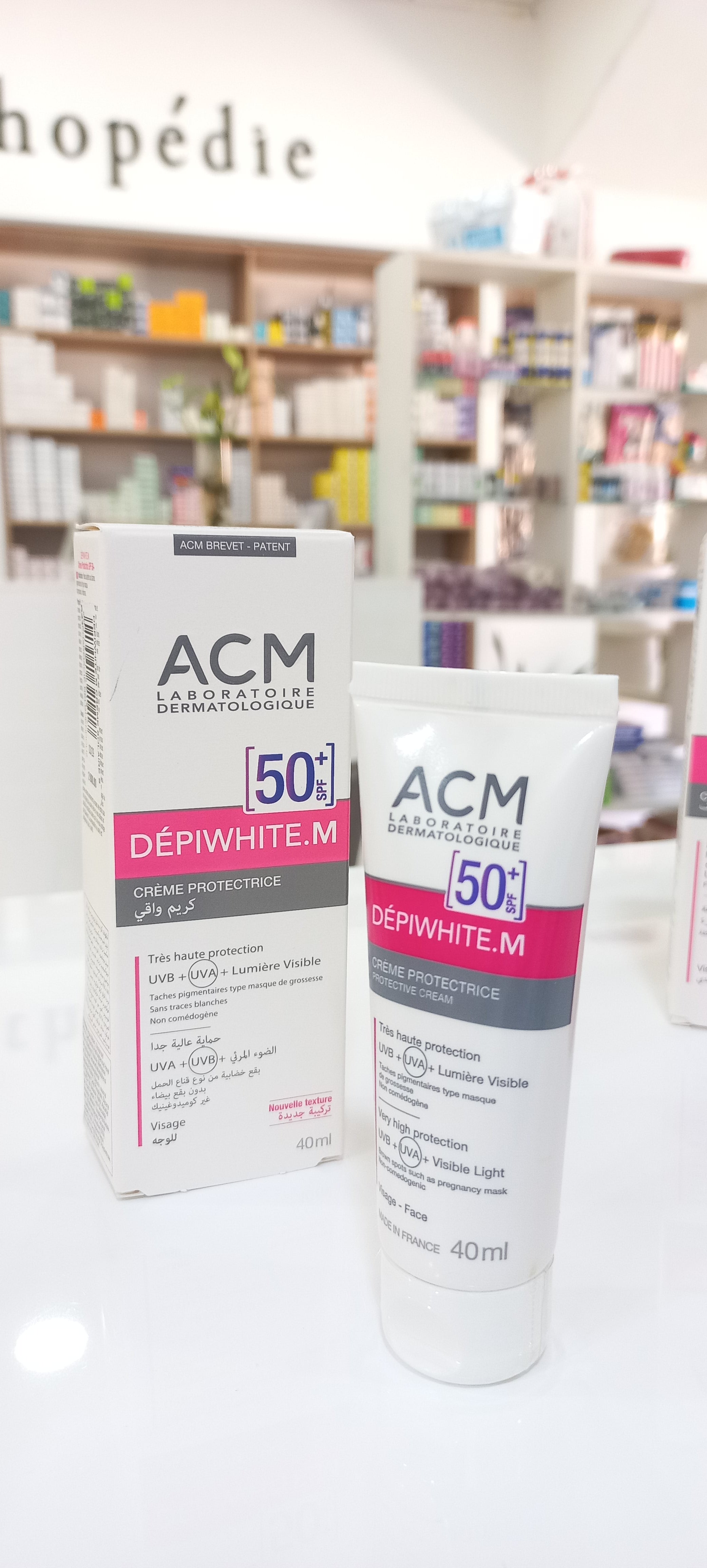 Depiwhite.M Acm creme  protectrice invesible  Spf50+