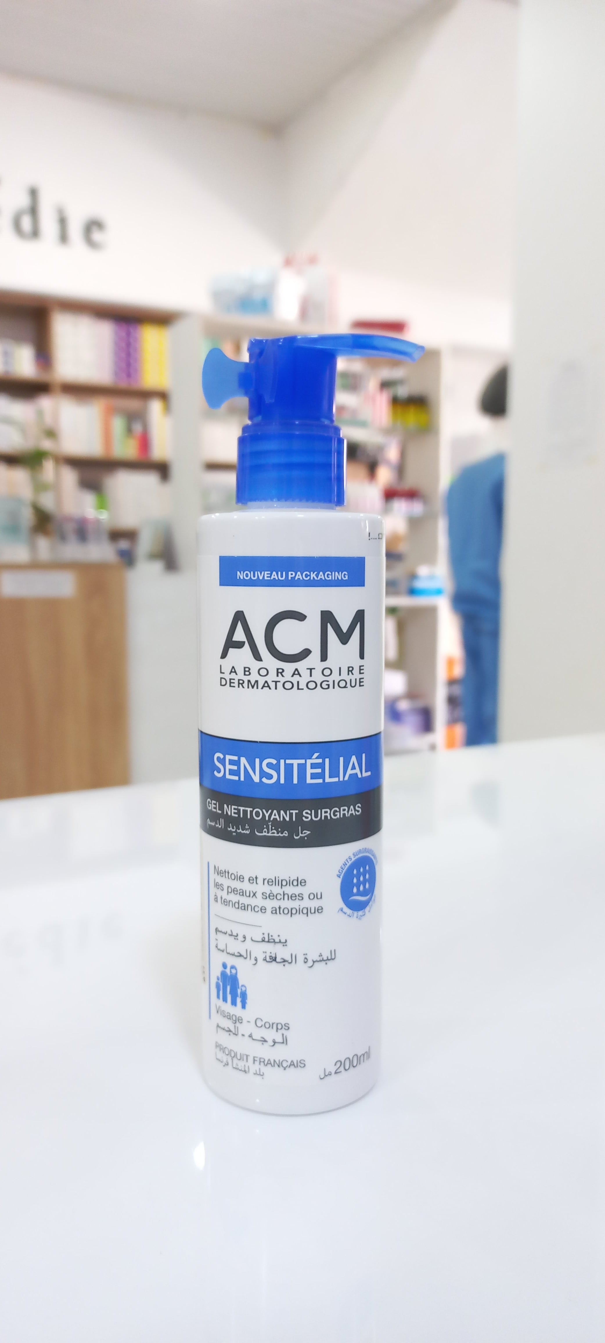 ACM SENSITELIAL GEL NETTOYANT SURGRAS FL/200ML